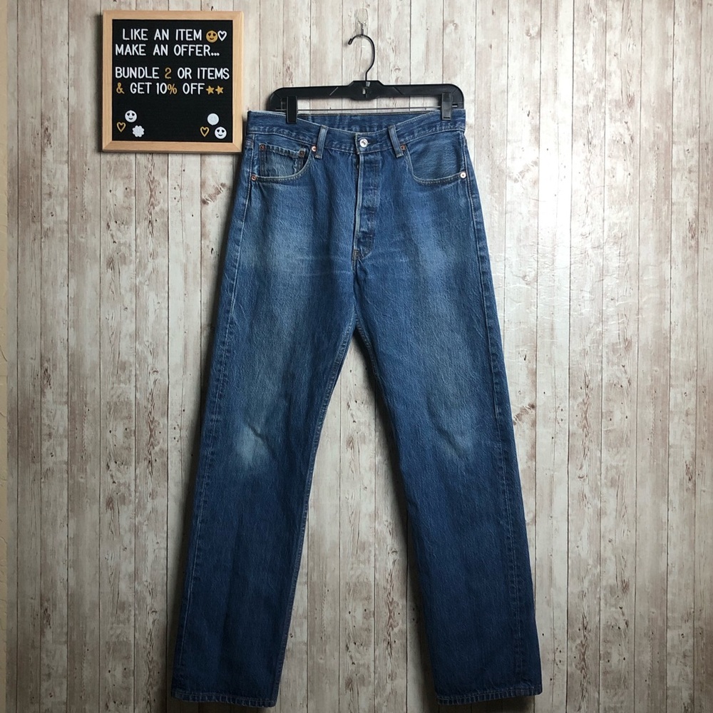 Levi’s 501 Button Fly Denim Jeans 100% Cotton